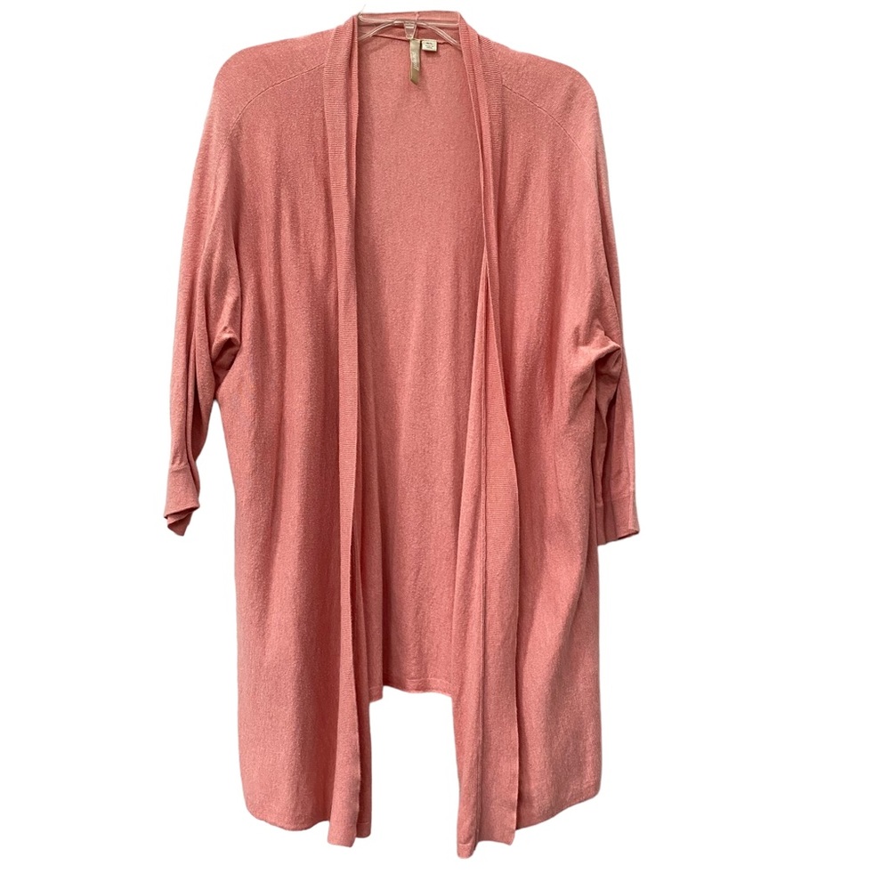 PureJill M/L Lightweight Long Cardigan Sweater Pink ¾ sleeve Pure Jill M L - Picture 7 of 7